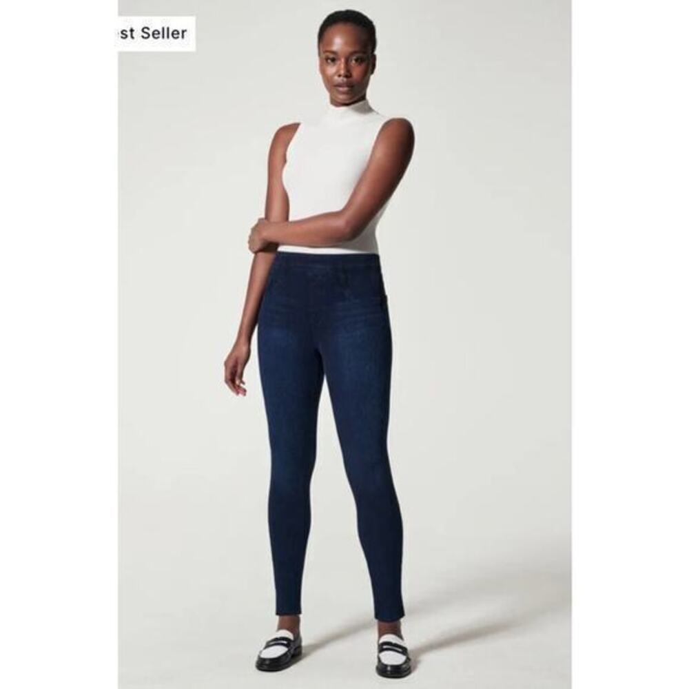 SPANX Jean-ish‎ Ankle Leggings Medium Petite